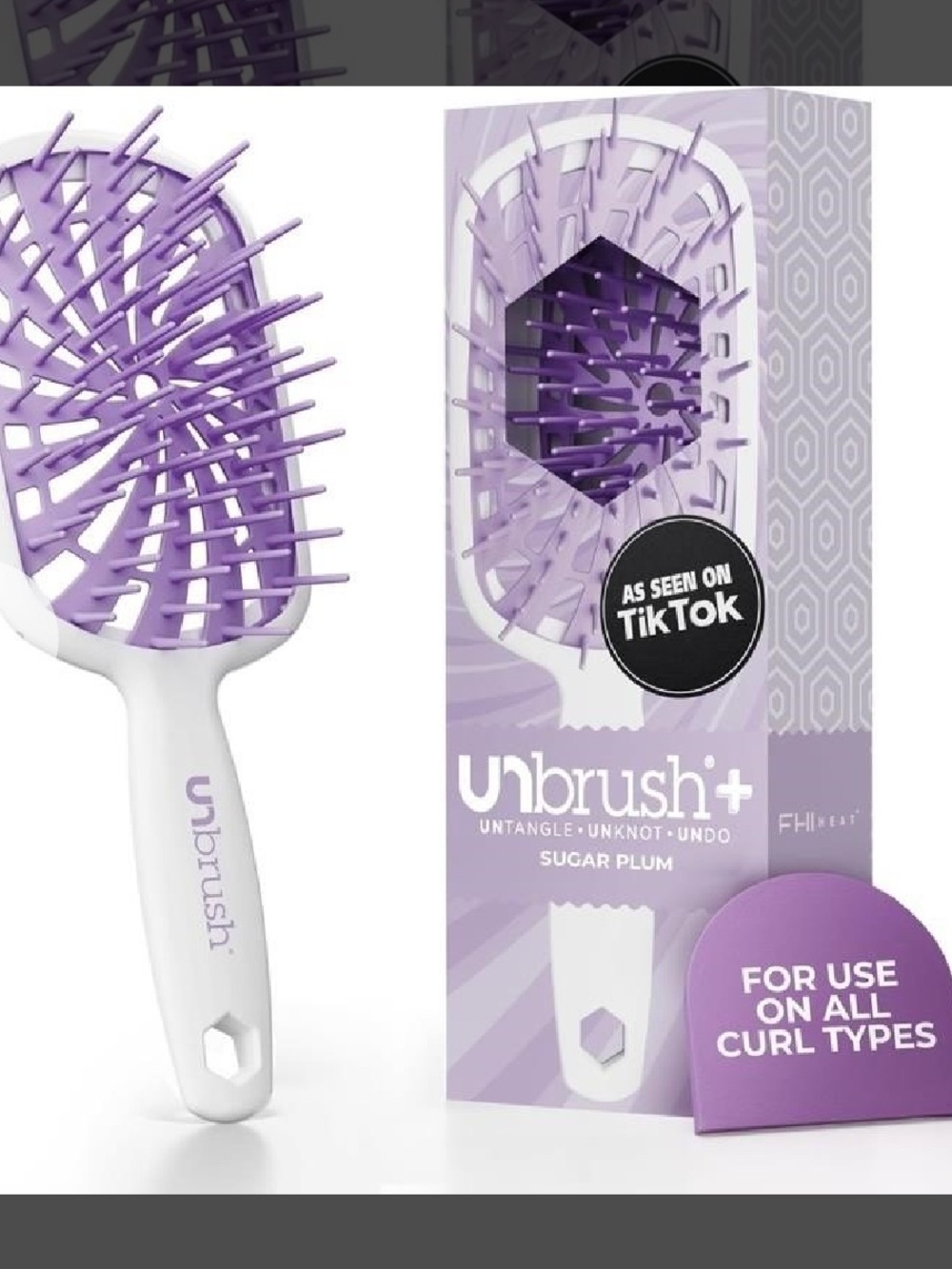 Sugar Plum Detangling Paddle Brush for Women